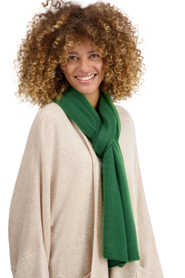 Baby Alpaca accessori sciarpe foulard vancouver green leaf 210 x 45 cm